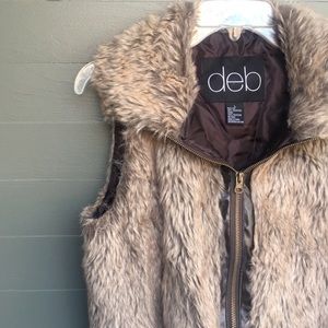 Faux fur vest